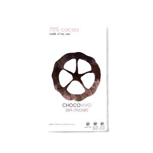 1/2 Bar 75% Cacao Bittersweet (3 Oz) Chocolate Bar
