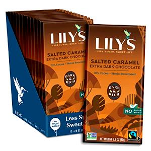 1/2 bar Salted Caramel Extra Dark Chocolate
