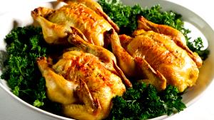 1/2 Bird Chicken Meat and Skin (Cornish Game Hens)