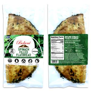 1/2 bolani (3.5 oz) Spinach Bolani