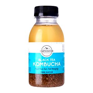1/2 bottle (8 oz) Black Chia Kombucha