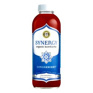 1/2 bottle (8 oz) Gingerberry Kombucha