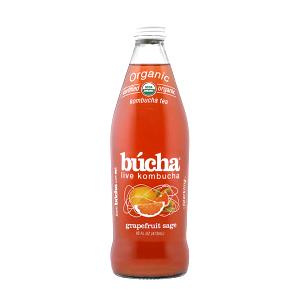 1/2 bottle (8 oz) Grapefruit Kombucha