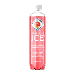 1/2 bottle (8 oz) Pink Grapefruit Sparkling Water