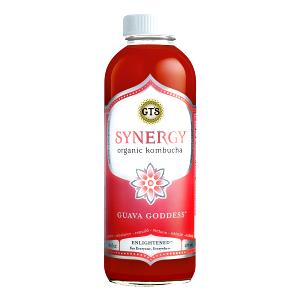 1/2 bottle (8 oz) Synergy Organic Kombucha Guava Goddess
