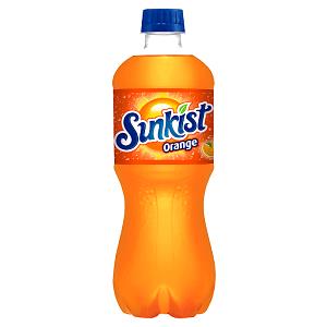 1/2 Bottle Sunkist Naturals Orange Cream