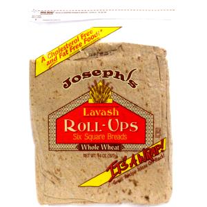 1/2 bread (33 g) Whole Wheat Square Lavash Roll-Ups