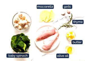 1/2 breast (128 g) Spinach & Feta Cream Cheese Stuffed Chicken Breast