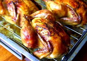 1/2 Breast (yield After Cooking, Bone Removed) Roasted Cornish Game Hen