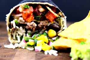 1/2 burrito Chipotle Beef Burrito