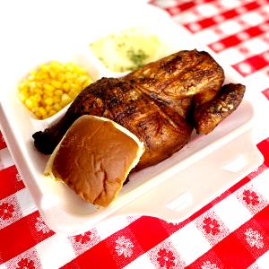 1/2 chicken Barbecue Chicken Dinner