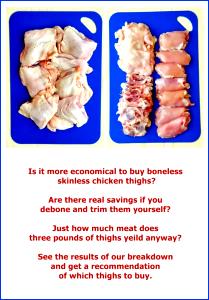 1/2 Chicken, Bone And Skin Removed Chicken Meat (Stewing)