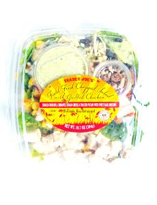 1/2 container (152 g) Field Fresh Chopped Salad with Grilled Chicken Breast (with Dressing)