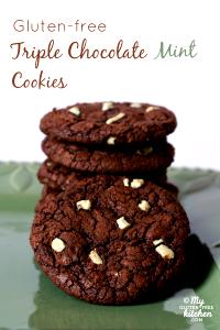 1/2 cookie (45 g) Gluten Free Triple Chocolate Mint Cookies