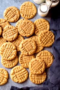 1/2 cookie Peanut Butter Cookies