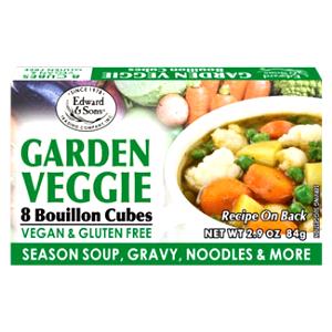 1/2 cube (5.25 g) Garden Veggie Bouillon Cubes