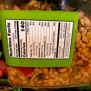 1/2 cup (100 g) Tuscan Bean Salad