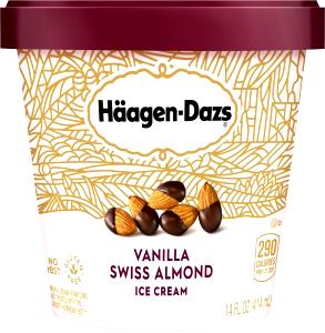 1/2 cup (101 g) Vanilla Swiss Almond Ice Cream