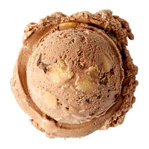 1/2 cup (108 g) Buckeye Blitz Ice Cream