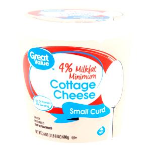 1/2 cup (113 g) 4% Milk Fat Small Curd Cottage Cheese