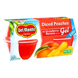 1/2 cup (113 g) Strawberry-Banana Flavored Peaches in Light Syrup