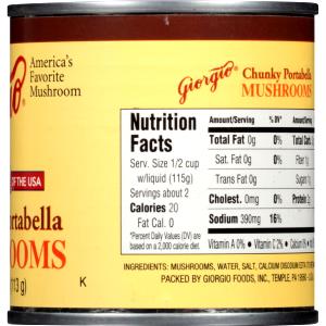 1/2 cup (115 g) Chunky Style Portabella Mushrooms