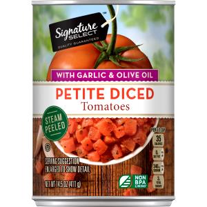 1/2 cup (116 g) Petite Diced Tomatoes with Garlic, Olive Oil & Seasonings