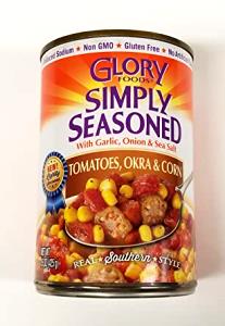 1/2 cup (117 g) Tomatoes, Okra & Corn
