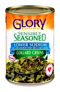 1/2 cup (118 g) Sensibly Seasoned Lower Sodium Collard Greens