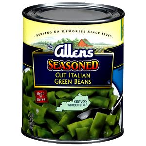 1/2 cup (119 g) Cut Italian Green Beans Southern Style