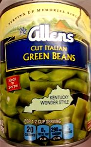 1/2 cup (119 g) Seasoned Cut Italian Green Beans - Kentucky Wonder Style