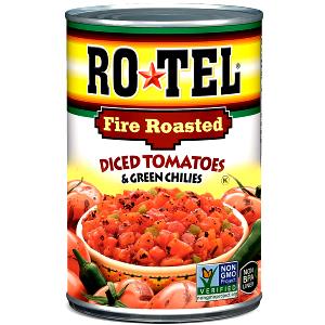 1/2 cup (120 g) Fire Roasted Diced Tomatoes with Green Chilies