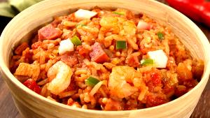 1/2 cup (120 g) Shrimp Jambalaya