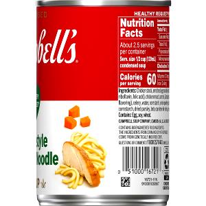 1/2 cup (120 ml) Healthy Request Homestyle Chicken Noodle Soup