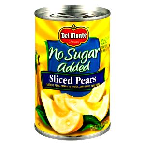 1/2 cup (121 g) Carb Clever Sliced Pears in Water Artificially Sweetened