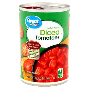 1/2 cup (121 g) Diced Peeled Tomatoes in Juice No Salt Added
