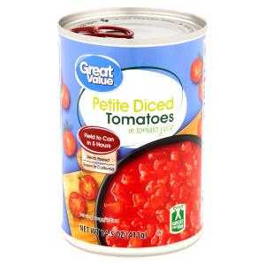 1/2 cup (121 g) Diced Tomatoes in Tomato Juice