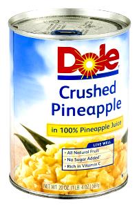 1/2 cup (122 g) Drained Pineapple in Juice Pack
