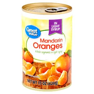 1/2 cup (122 g) Mandarin Oranges in Light Syrup