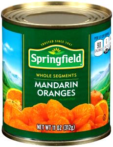 1/2 cup (122 g) Mandarin Oranges Whole Segments in Light Syrup