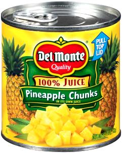 1/2 cup (122 g) Pineapple Chunks in its Own Juice