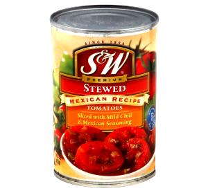 1/2 cup (123 g) Mexican Style Stewed Tomatoes with Sliced Peppers