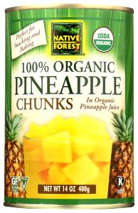 1/2 cup (123 g) Organic Pineapple Chunks