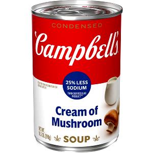 1/2 cup (123 g) Reduced Sodium Cream of Mushroom Condensed Soup