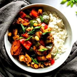 1/2 cup (123 g) Spicy Kung Pao Stir Fry Meal