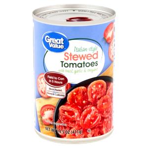 1/2 cup (123 g) Stewed Italian Tomatoes