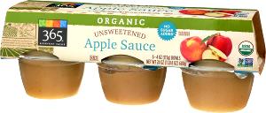 1/2 cup (124 g) Organic Apple Sauce