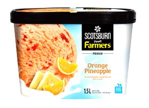 1/2 cup (125 g) Frosty Friends Orange Pineapple Ice Cream