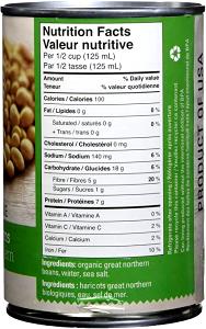 1/2 cup (125 g) Great Northern Beans