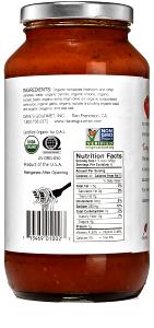 1/2 cup (125 g) Heirloom Marinara Sauce